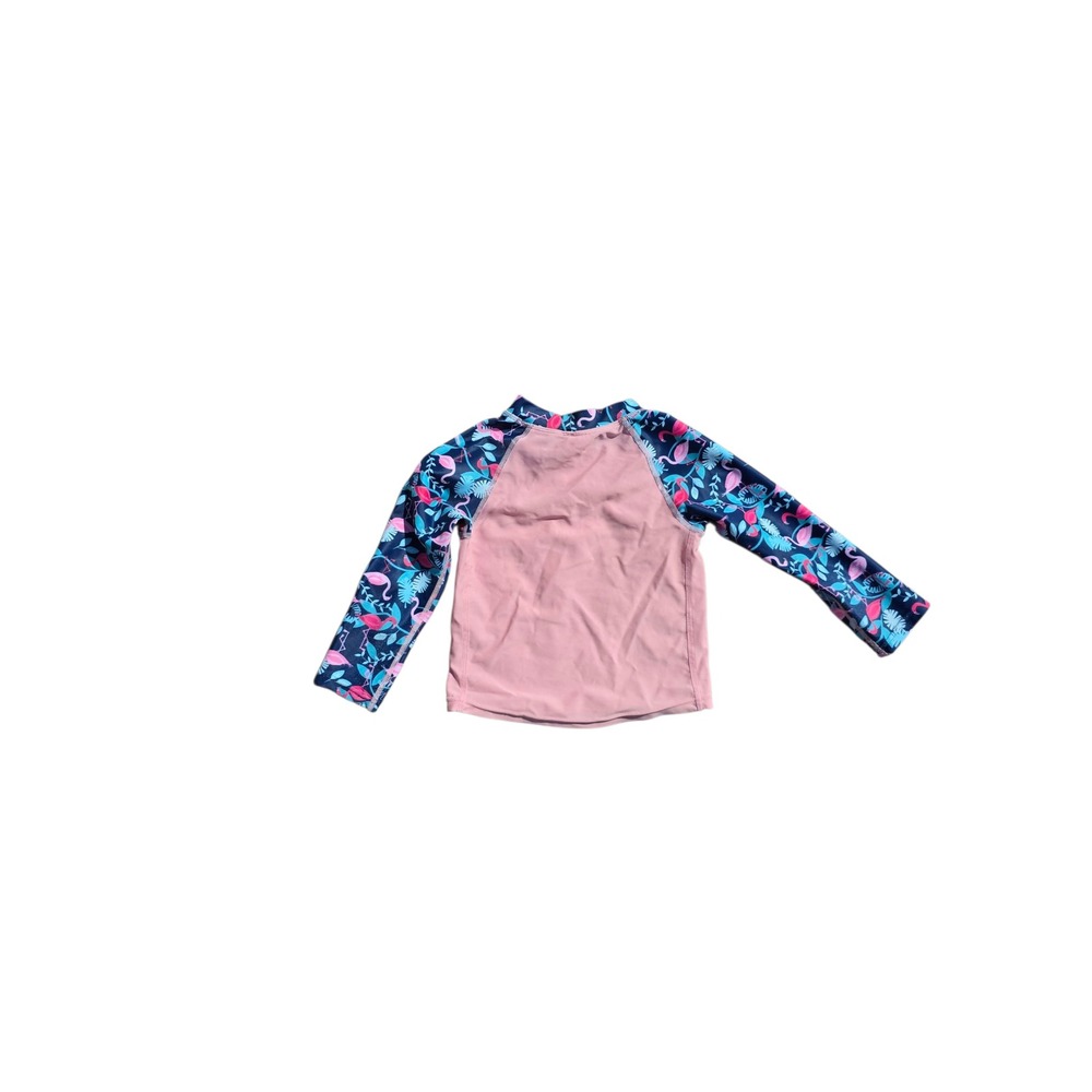 Girls Rash Guard Swim Shirt UPF 50+ Sun Protection Long Sleeve Top - Picture 3 of 3
